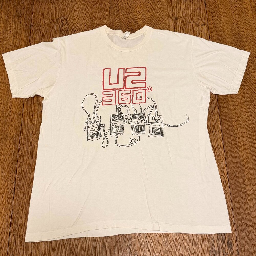American Apparel U2 360 Tour T-Shirt - XL, White